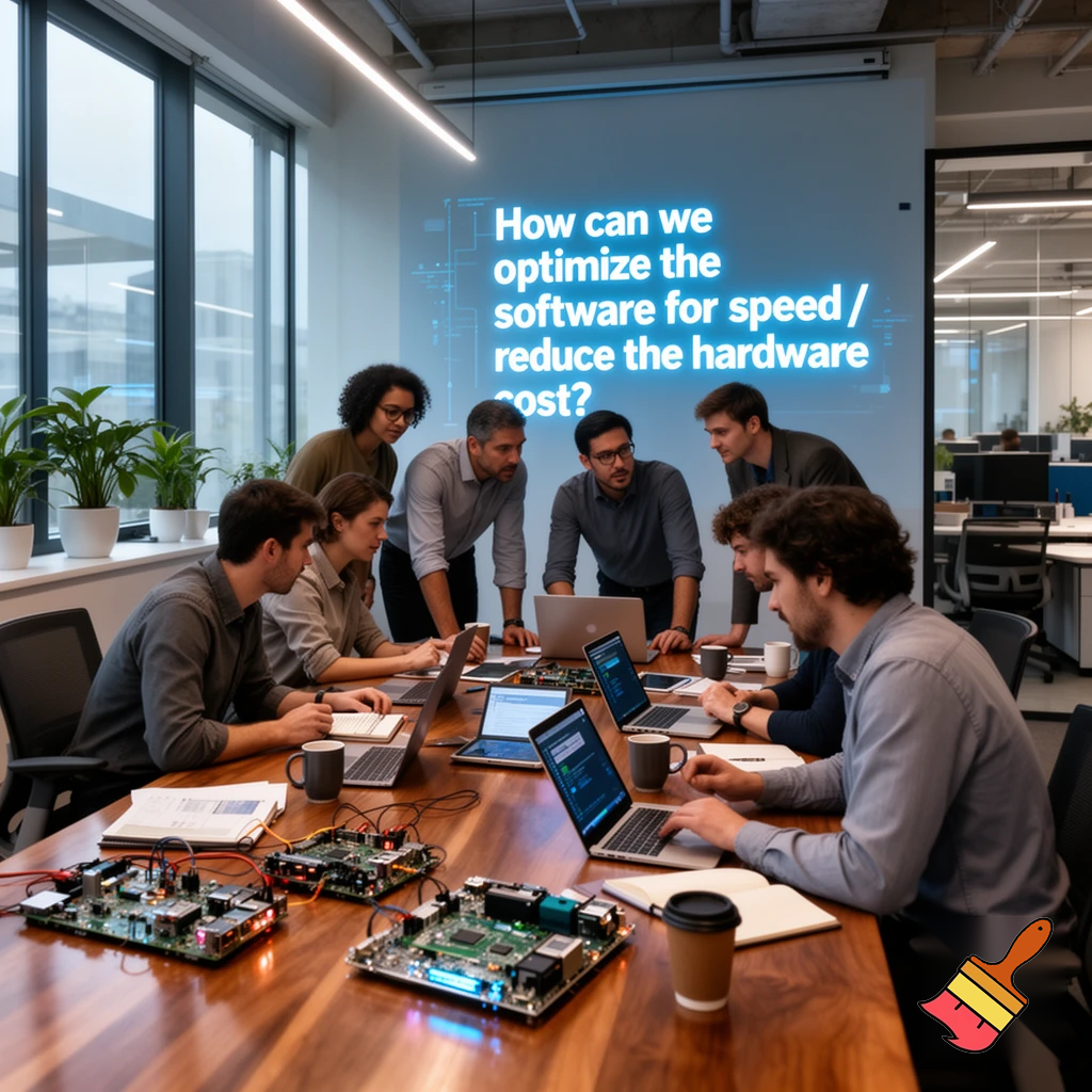 How can we optimize the software for speed / reduce the hardware cost?