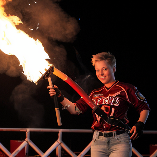 Create a pyro show of a fan curve. The pyros are supposed to be red and ignited by almost everyone. In addition, a banner will be shown: AUF GEHTS VICTORIA, KÄMPFEN UND SIEGEN!