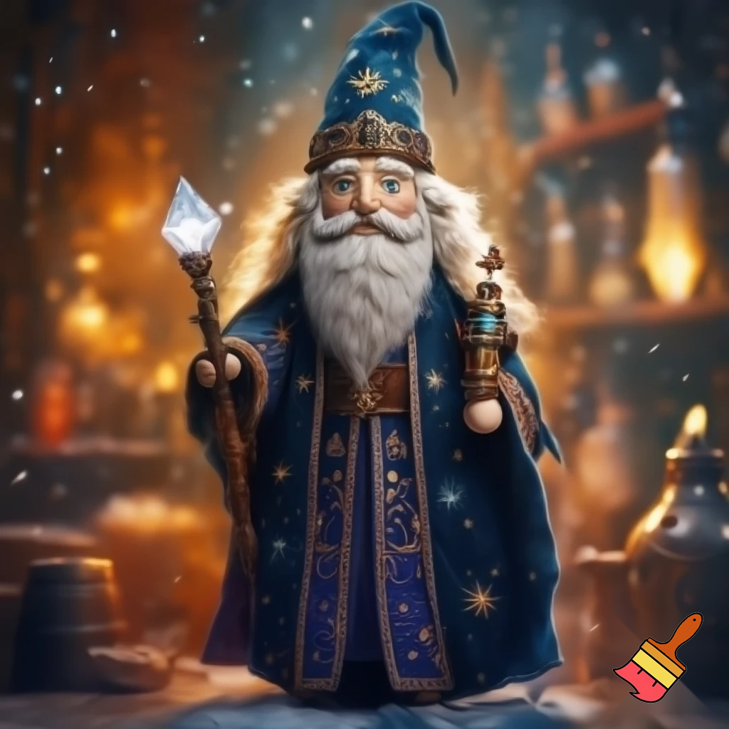 A wizard Nutcracker Santa Claus Nutcracker