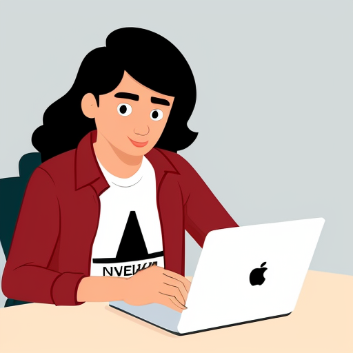 Aryan, 21-year-old Indian engineering student, medium wheatish skin, wavy black hair, brown eyes, clean-shaven face, red overshirt jacket, white t-shirt, dark jeans, studying at desk, laptop open, books scattered, same character design, cinematic horror animation
