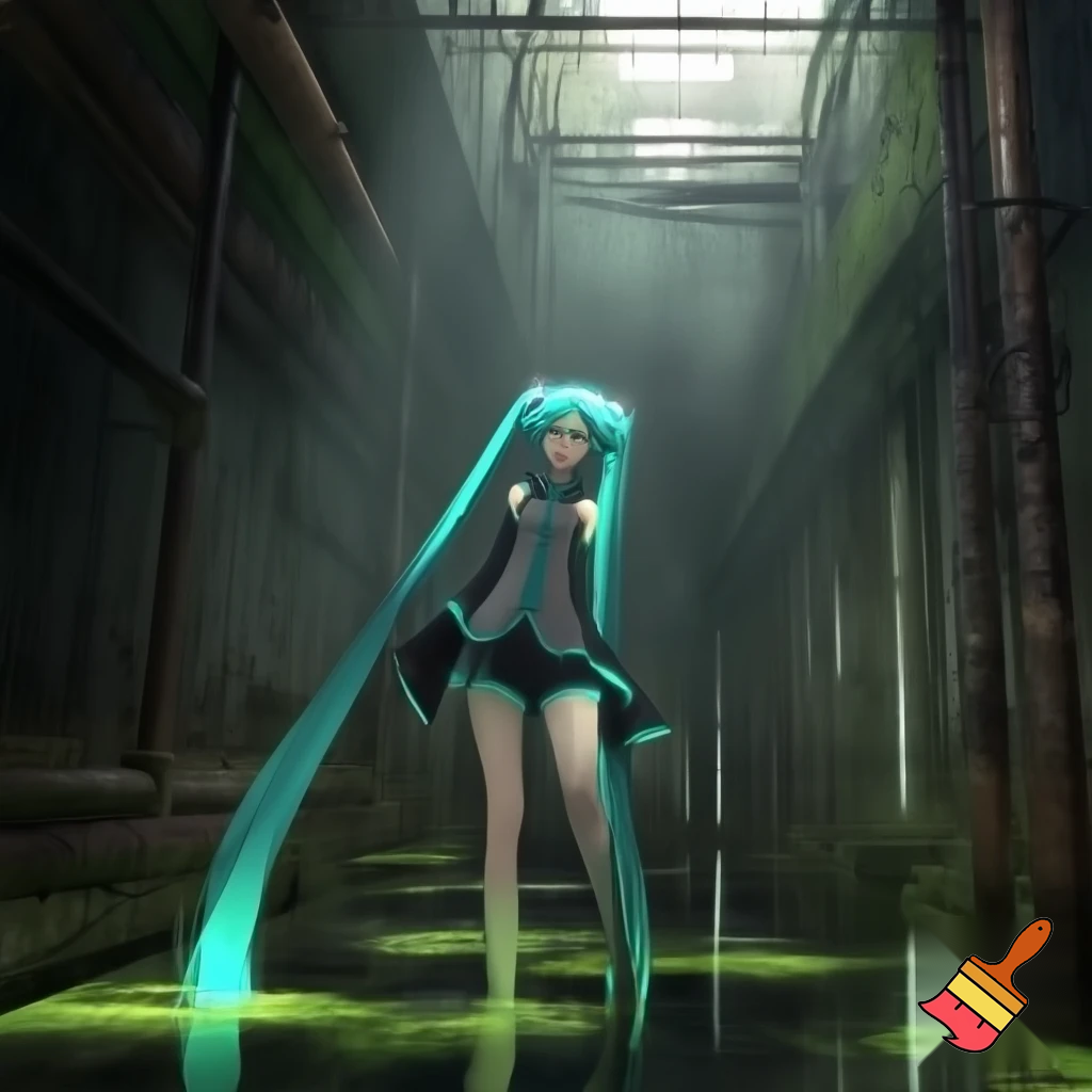 Miku in the sewers