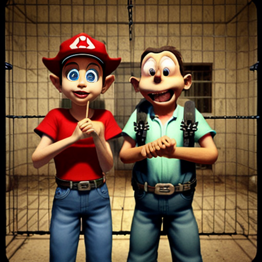 Banjo and kazoie in the most security prison in history old, scary. They are happy