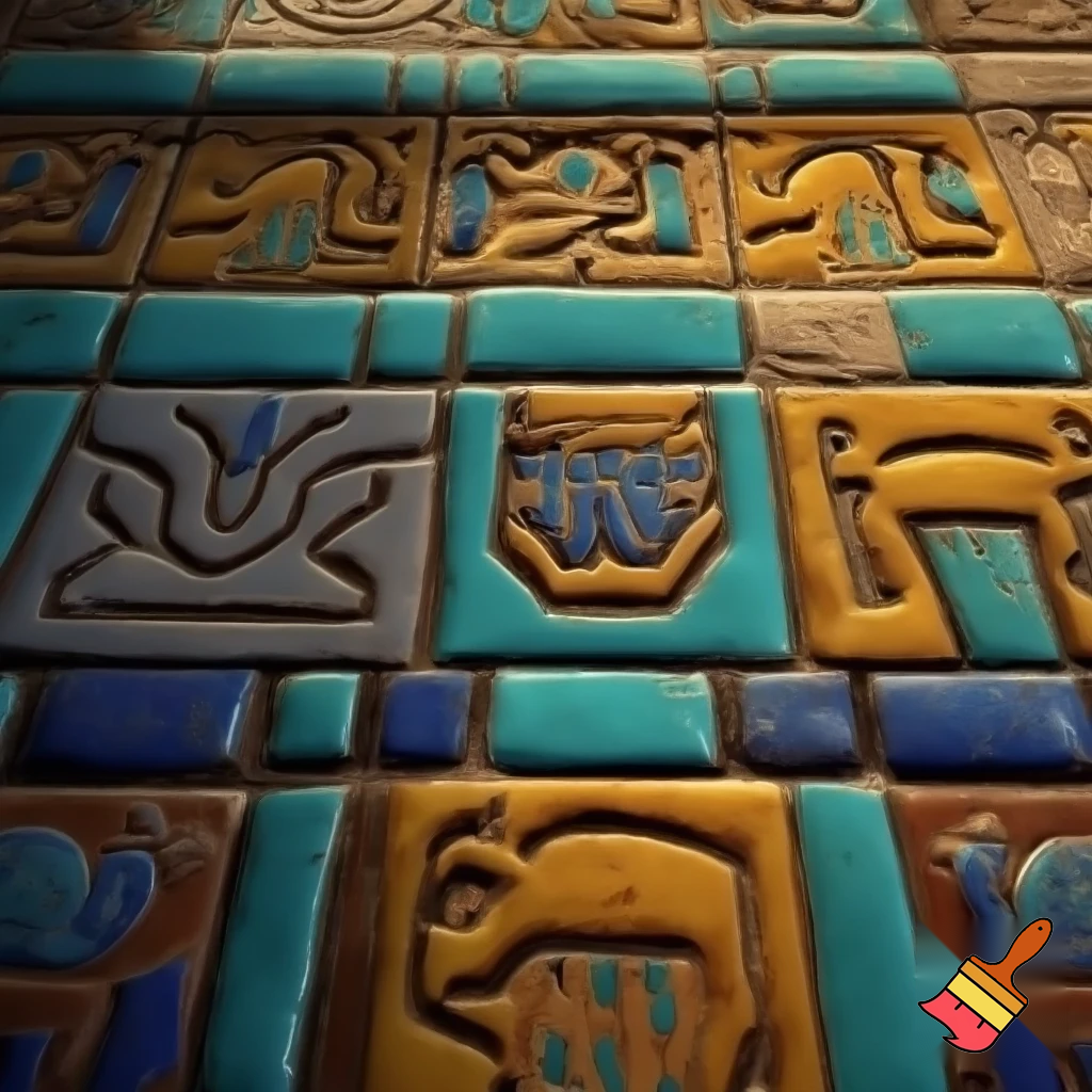 ceramic tiles in babylon stile