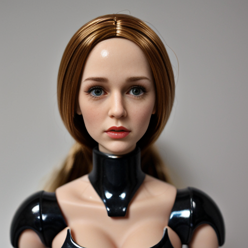 realistic robot woman doll to latex skin 
