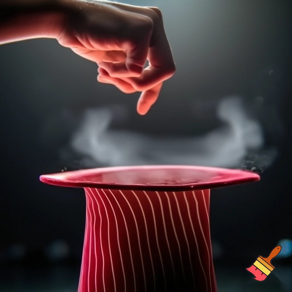 Christmas wizard hat red magic trick