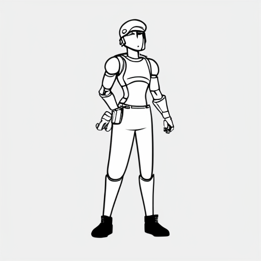 humanoid, bad quality, JoJo stand, anime style, there may be different colors, single-color background, pose