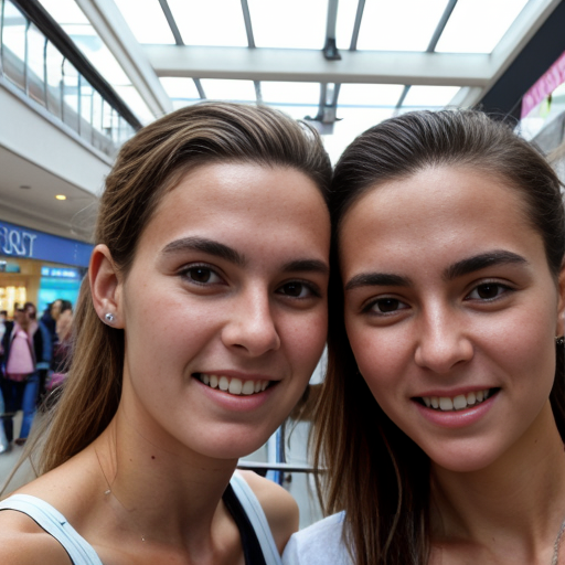 Goretzka and Vanessa at the shopping mall 