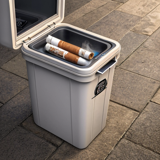 Cigarettes  go in the bin not on the floor