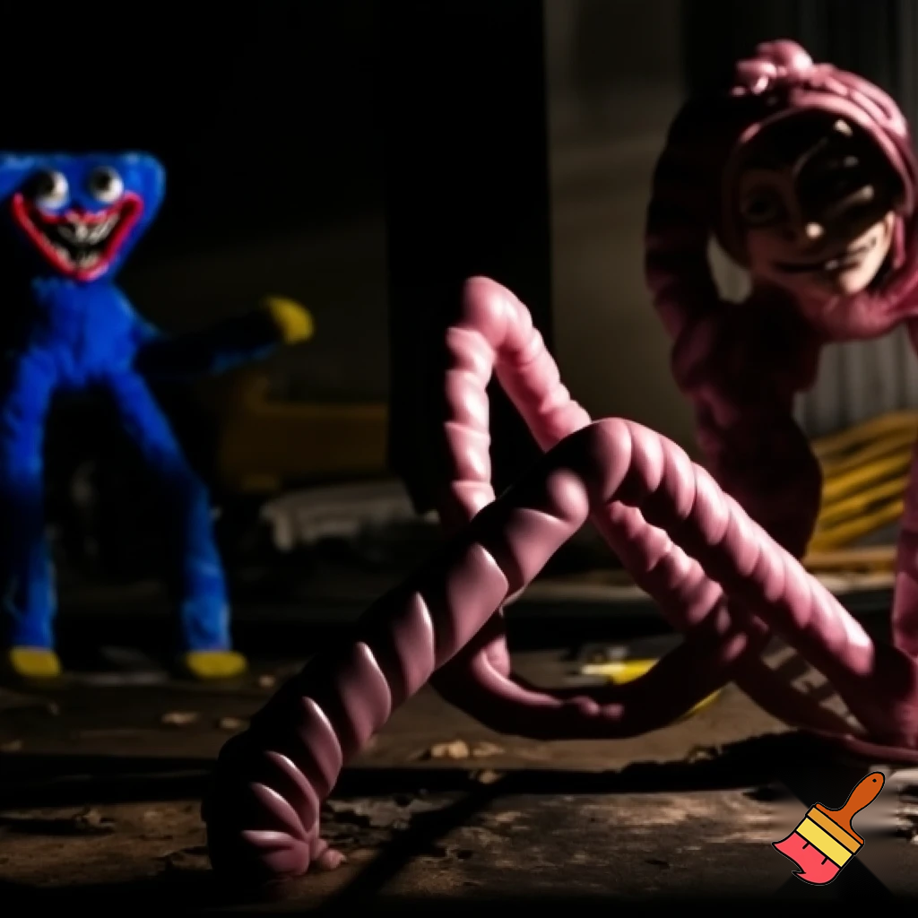 Poppy playtime mommy legs long creepy nightmare vs huggy wuggy