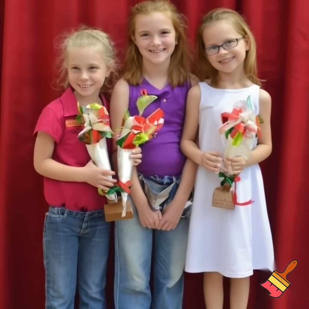 A little girl kid's show