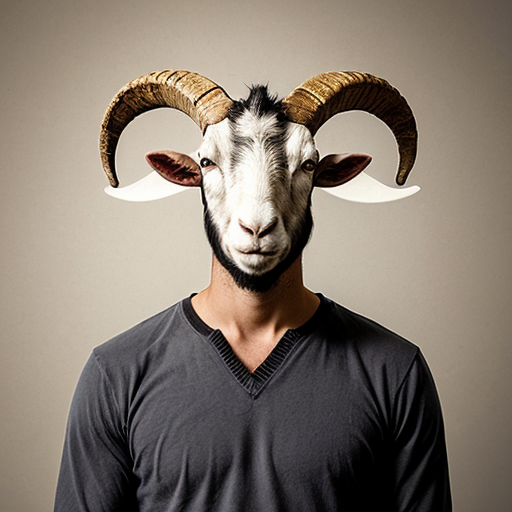 man with goat head