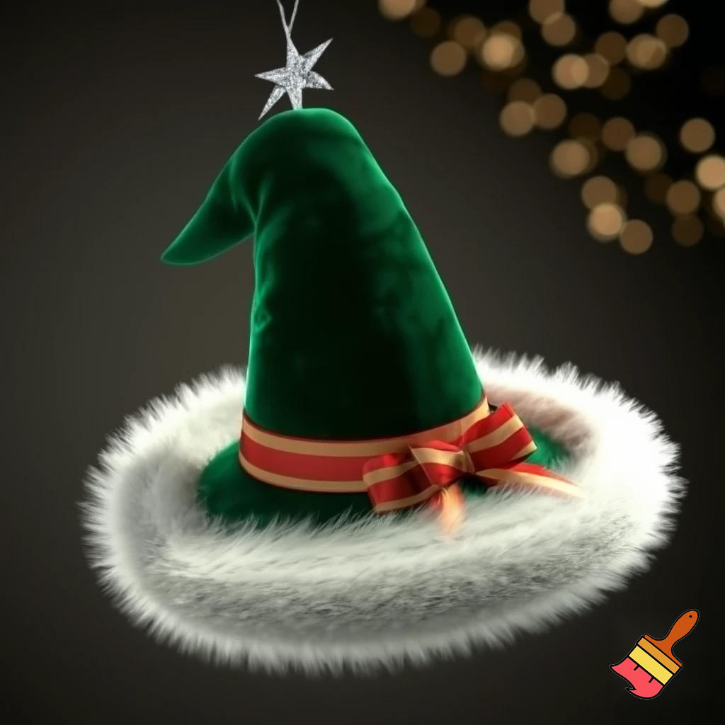 Christmas wizard hat
