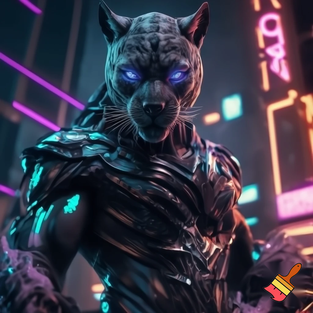 Make a kpop demon hunters style cougar 
