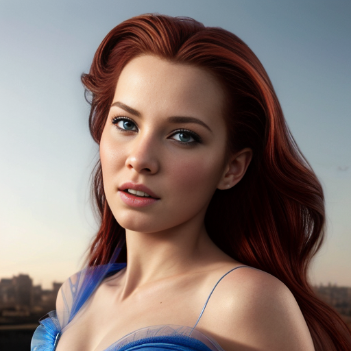 a mix with Ariel and Cinderella  as 1 person