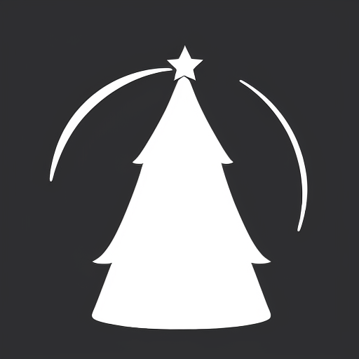 Star and the moon with christmas hat

