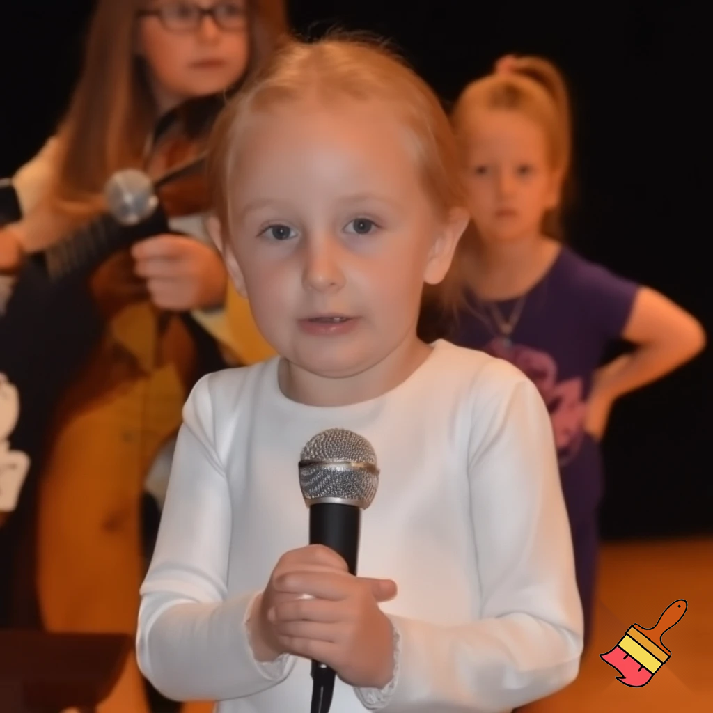 A little girl kid's show