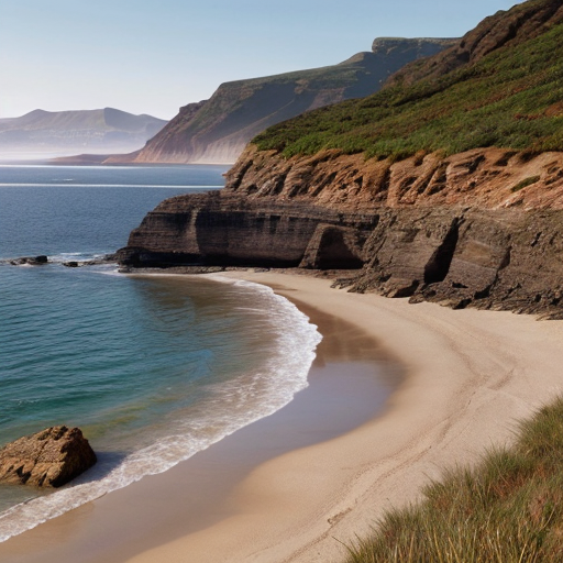 paysage de bordure de mer, il y a 250 millions d’années, sans éléments
modernes ni humains. 