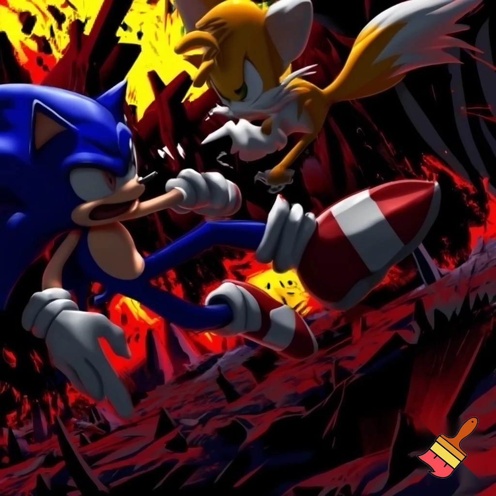 tails stabbing sonic to death
