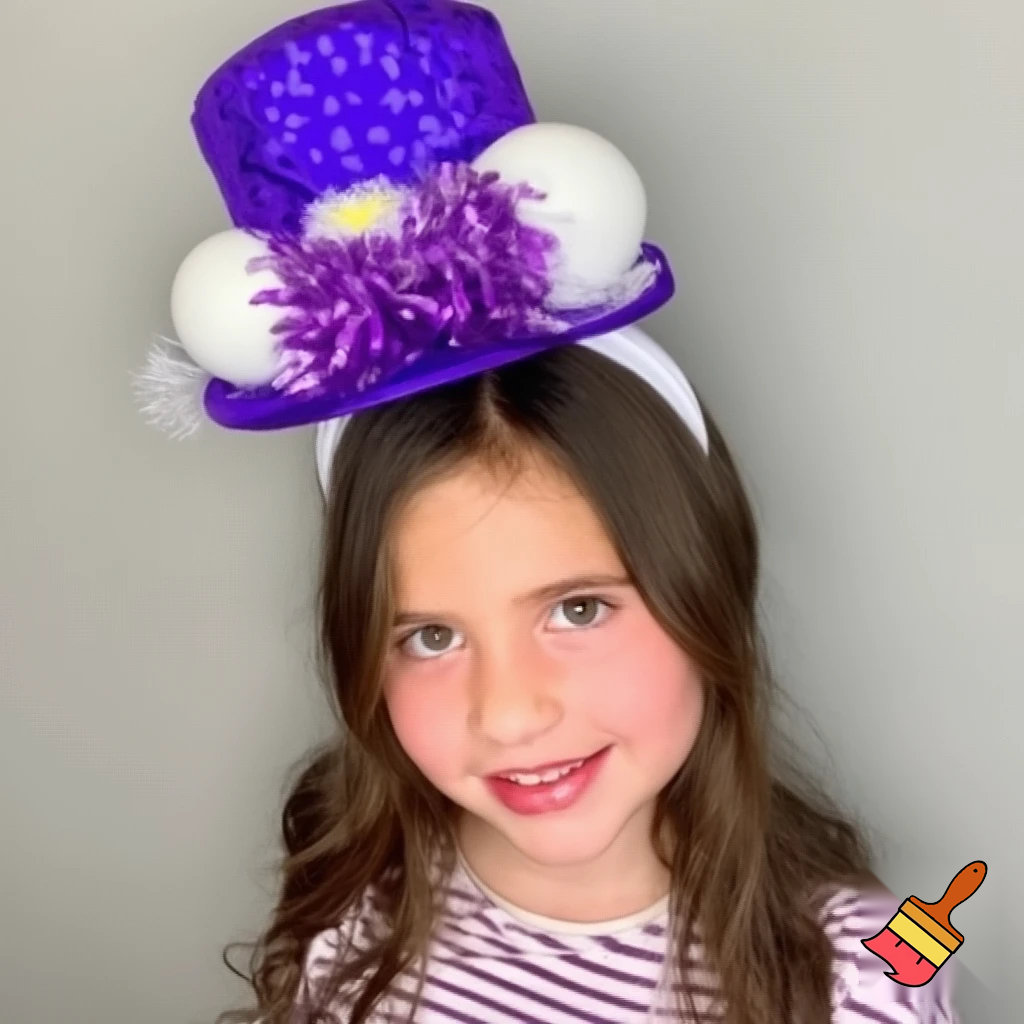 Easter headband top hat Top hat headband, Easter top hat headband, purple and white Easter hat
