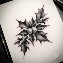 december birth flower tattoo