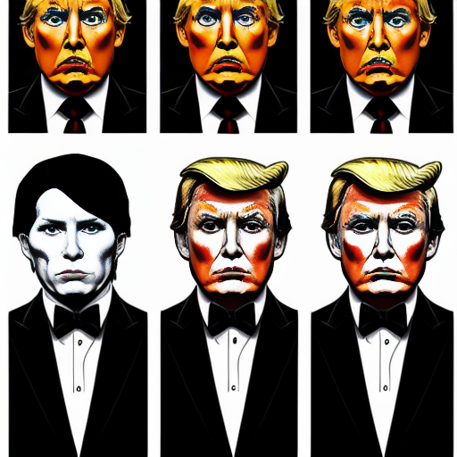 Four Horsemen of the Apocalypse who look like trump