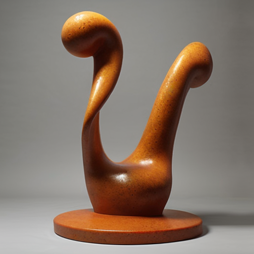 abstract biomorphic sculpture rounded edges tall
