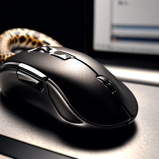 A realistic close-up scene: a snake tightly coiled around a computer mouse. The snake’s body wraps the mouse smoothly, emphasizing the shape of the mouse and the texture of the snake’s scales. The computer mouse is the main focal point, sharp and clearly visible within the snake’s coils. The background is completely blurred and indistinct, no visible objects or environment details. Shallow depth of field, soft studio lighting, high realism, detailed textures, calm but tense atmosphere, focus on the interaction between the snake and the mouse.
clean composition, centered subject, product-style photography, neutral color palette