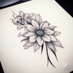 march birth flower tattoo