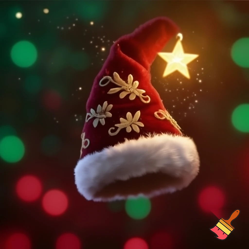 Christmas wizard hat