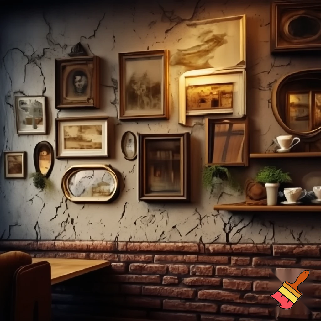 can you generate the wall of a english cafe