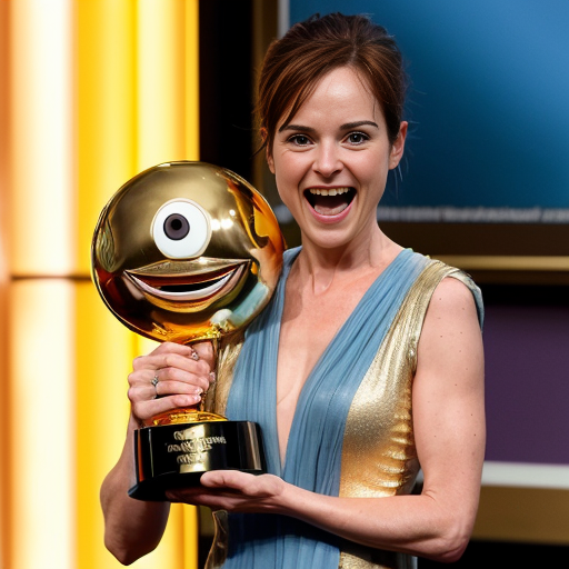 the emotion proud from the inside out movie one person gold holding trophy