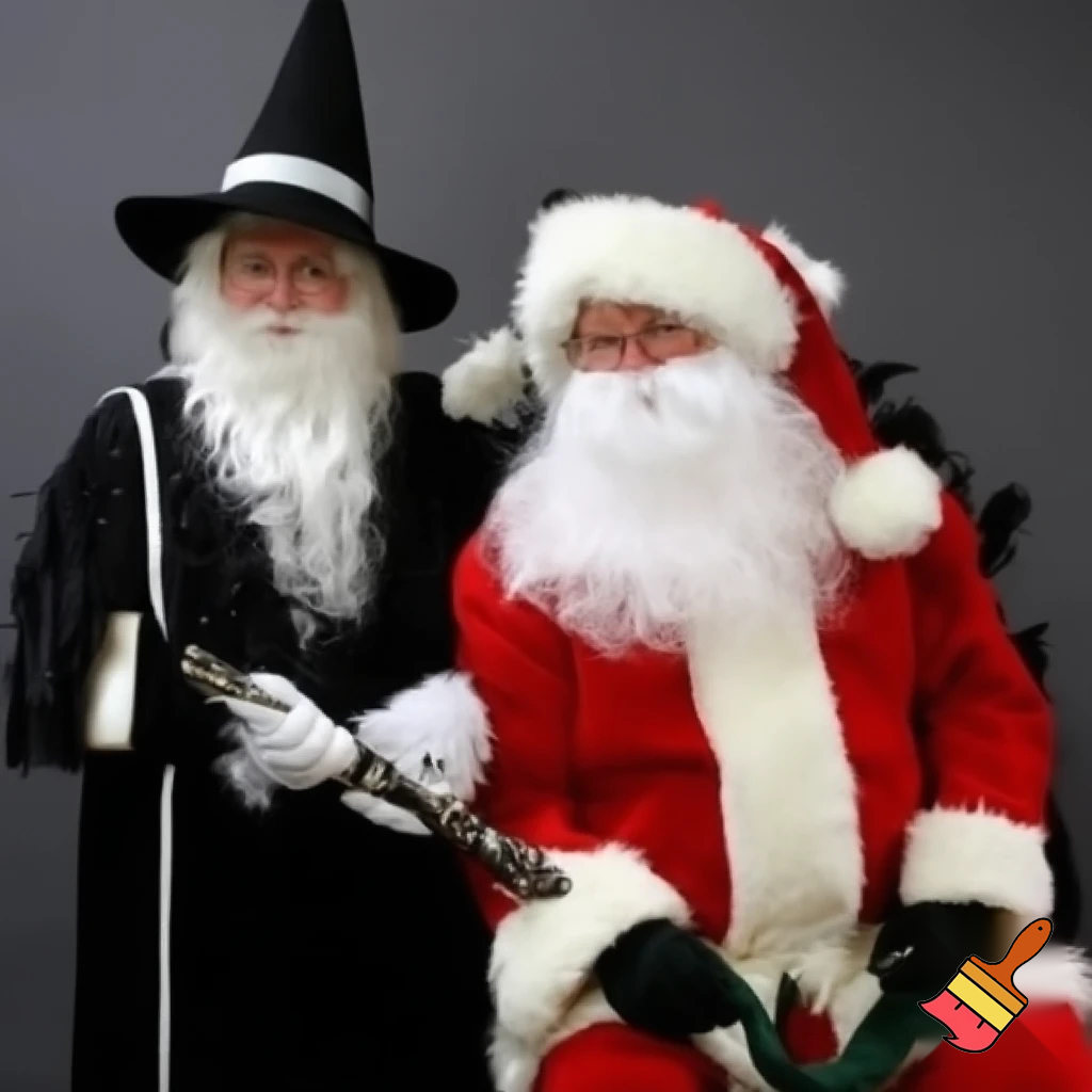 A wizard hat Christmas hat Santa Claus hat