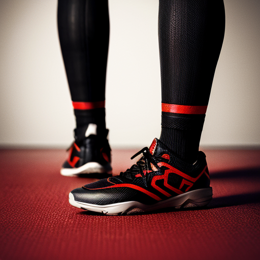 Hyper-realistic product render of a futuristic aggressive floorball stick called "RAGE STRIKE PRO". Matte deep black carbon fiber shaft with subtle carbon weave texture. Blood-red torn streak graphics running diagonally along the shaft. Glossy burn gradient near the blade fading from dark red to black. Black and red textured grip wrap. Aggressive concave blade with closed toe, reinforced heel construction. Dark studio background, dramatic red rim lighting, high contrast, premium sports advertisement style, ultra-detailed, 8K, sharp focus, no people.