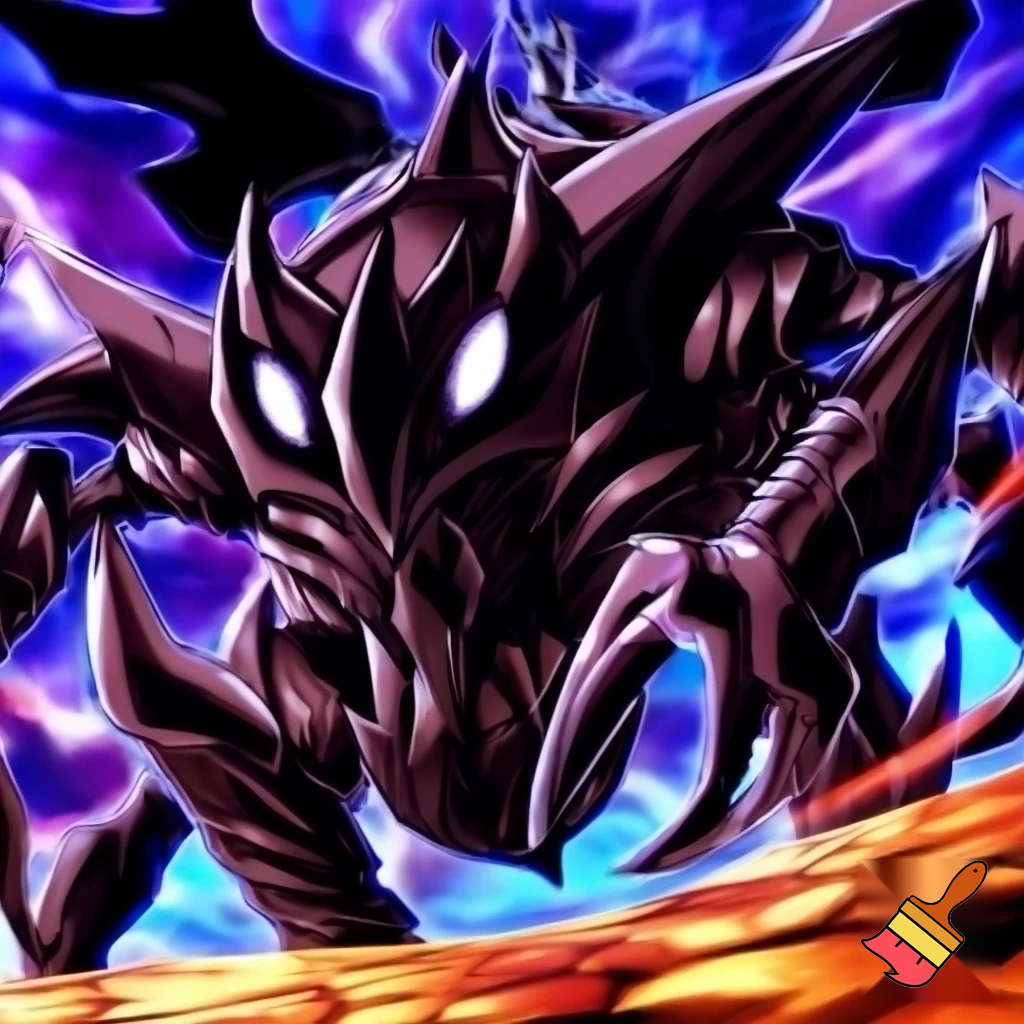 Yu-Gi-Oh art style monster concept
