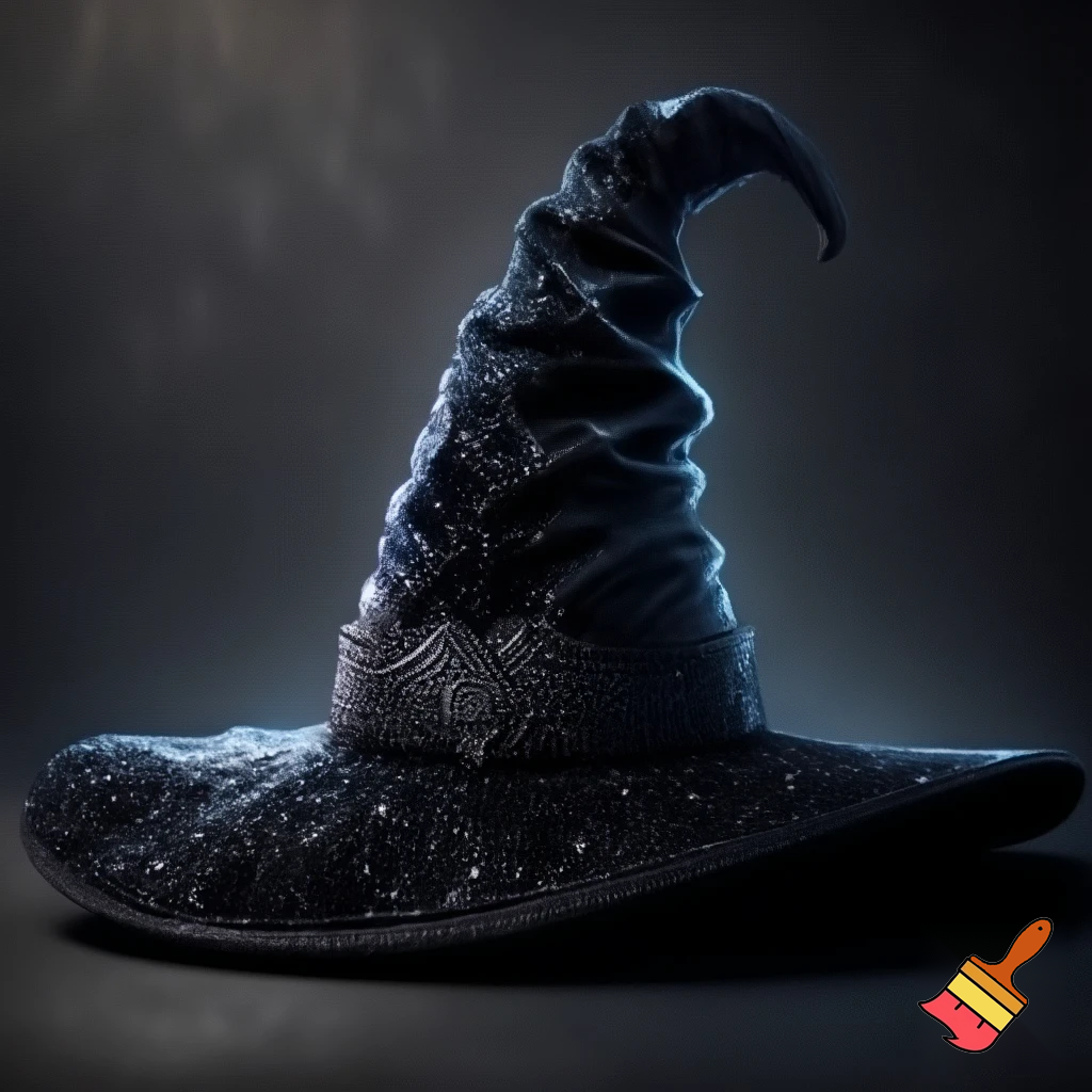 Velvet witches hat, witches hat, dark velvet witches hat and black glitter a fabric and velvet