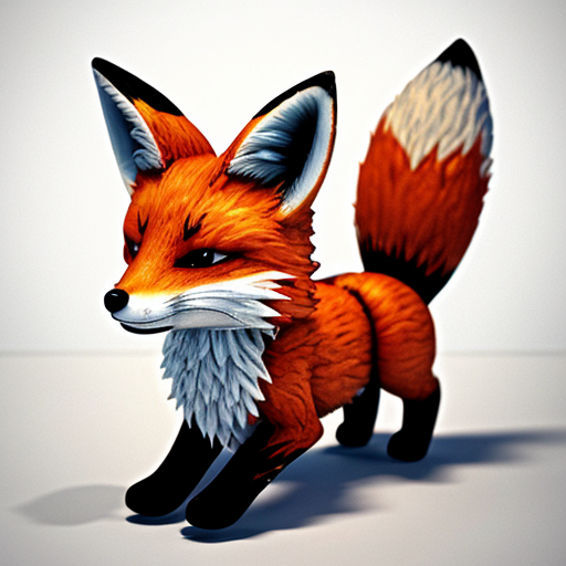 en ræv lavet af ild