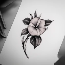 september birth flower tattoo