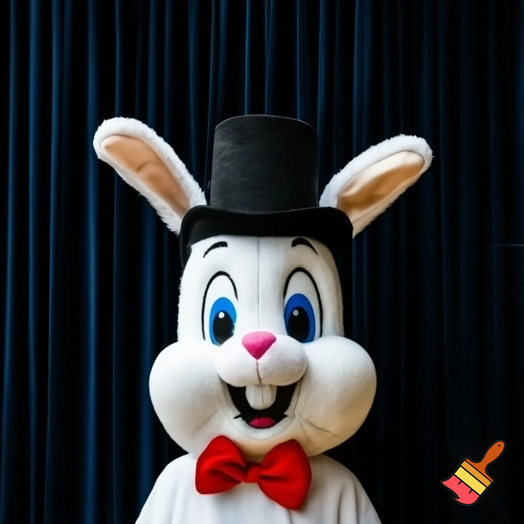 Easter bunny mascot costume top hat🚪