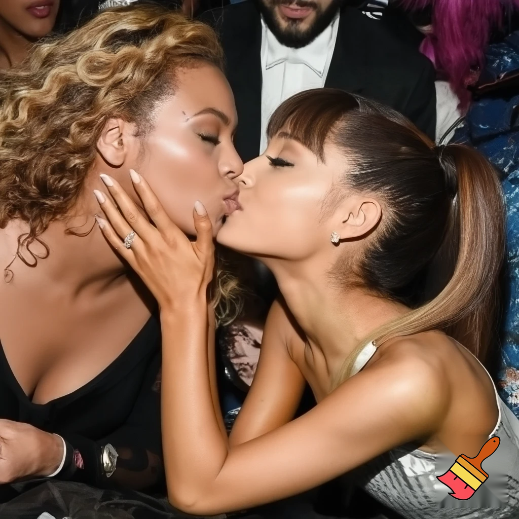 ariana grande and beyonce kissing sex