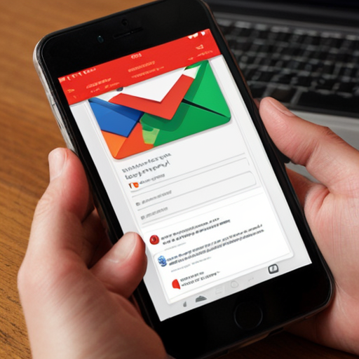 a hand clicks "send," and a red, dramatic alert flashes on the screen saying "policy violation." gmail