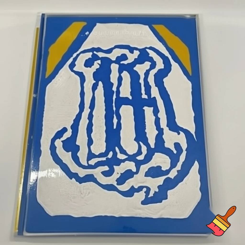 White, blue, and gold yearbook cover in a crayon style and says CATHOLIC CENTRAL HIGH SCHOOL and 25-26