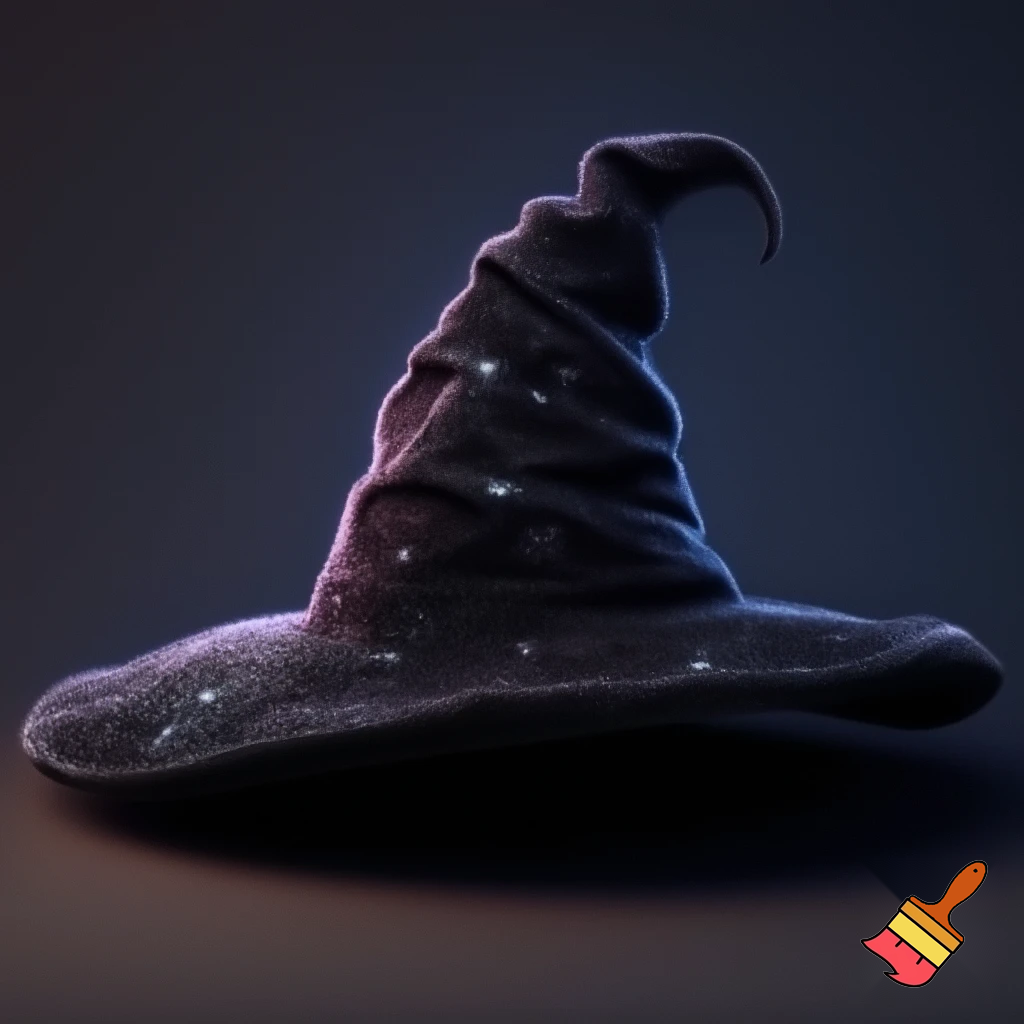 Velvet witches hat, witches hat, dark velvet witches hat and black glitter a fabric and velvet