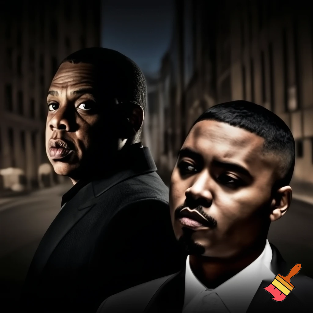 Jay-Z and Nas collab album cover picture 
