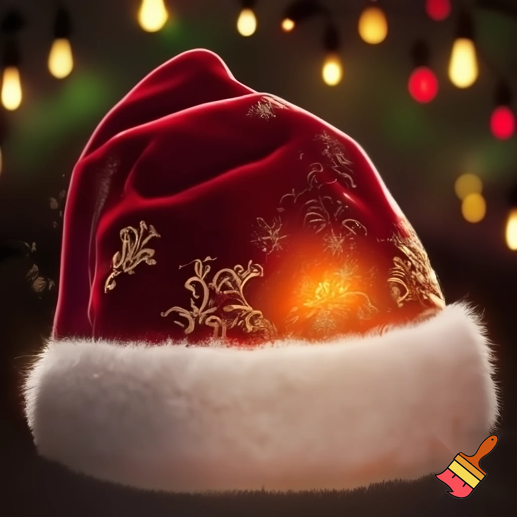 Christmas wizard hat red Santa Claus hat