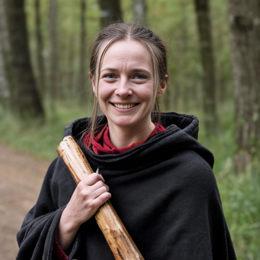 LINDA – THE FOX-EYED

Age: Around 25–26 years

Appearance:

    A face with fine but lively features – always as if about to smile.

    Eyes – bright, golden-amber, slightly elongated, almond-shaped – fox eyes. In the dark, a faint golden glint.

    Hair – chestnut or dark blonde, always tied in a ponytail or braided. A few strands always fall over her face.

    On her cheek – a small dimple that appears when she smiles.

Nose – "fox sense":

    Can smell a person from a hundred paces.

    Detects fear, illness, blood, what someone ate hours ago, whether someone passed through an area.

    Strong, unpleasant smells affect her heavily – headaches, nausea.

Build: Average height, slender, wiry – built for speed and agility.

Clothing and Gear:

    Long black cloak with a hood – reaching just below the knees, light, sturdy fabric, does not rustle.

    Under the cloak – light leather armor, dark brown, almost black, worn from use.

    Trousers of thick wool or soft leather, wide, tucked into boots.

    Boots – low, soft, with thin soles for silent movement.

    On her belt – quiver, a small hunting knife, a leather pouch with flint and other supplies.

Bow:

    Made of yew wood – light, resilient, flexible.

    As tall as she is; she carries it across her back.

    She makes her own arrows – from birch wood, with goose or falcon feathers, iron tips.

Past:

    Born in a small village at the foot of the mountains.

    As a child, she was considered "strange" – her eyes glowed in the dark, she could smell lies, she knew things before they happened.

    When sickness came to the village, she realized it came from the well. The elders did not believe her.

    They accused her of being cursed. A mob gathered at her house.

    Her father protected her, but she was banished forever. He gave her his bow and said: "Go, child. Do not return."

    She lived alone in the forest for years.

How She Joined:

    She tracked Borin out of curiosity. She followed him for three days.

    He noticed her, left her food, and did not chase her away.

    She chose to stay on her own.

Personality:

    The funniest member of the company – always joking, mocking nearly everything.

    Jokes to keep from crying – hides her pain behind laughter.

    Beneath the humor hides a deep wound from her banishment.

    Fiercely loyal – once she loves someone, she will defend them with everything she has.

    A child in a woman's body – playful, curious, sometimes misunderstood.

Skills:

    The finest hunter and tracker.

    Can move unseen anywhere.

    Shoots fast and true – can hit a coin from fifty paces.

    Knows herbs, mushrooms, animals – what is edible, what heals, what kills.

Relations with Others:

    Borin: Sees him as a father, even though she teases him.

    Garret: Teases him the most, but deeply respects him.

    Kieran: The first to make him laugh after heavy memories.

    Hedin: Finds him strange, but tolerates him.

    Finn: Treats him like a younger brother – protects him, teases him, teaches him.

