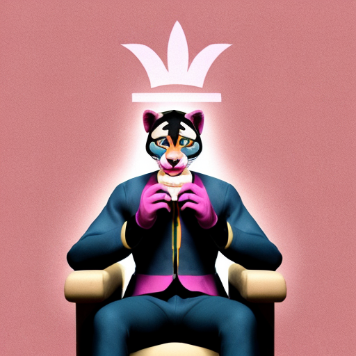 Pink Panther from WB with a full bladder as he sits uncomfortably, but with 2400x2400 pixels and 200 GB