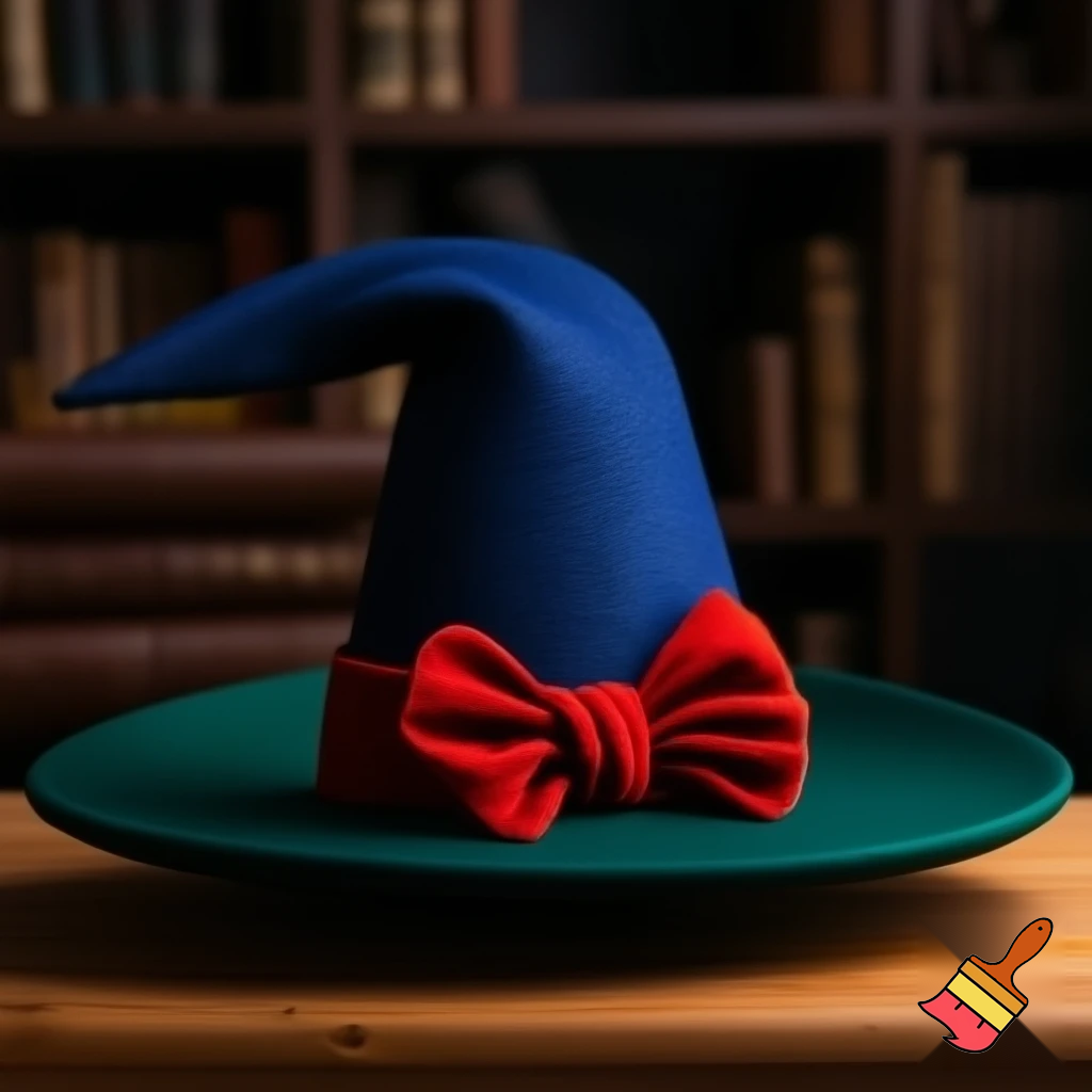 A wizard Christmas hat read the correct colour