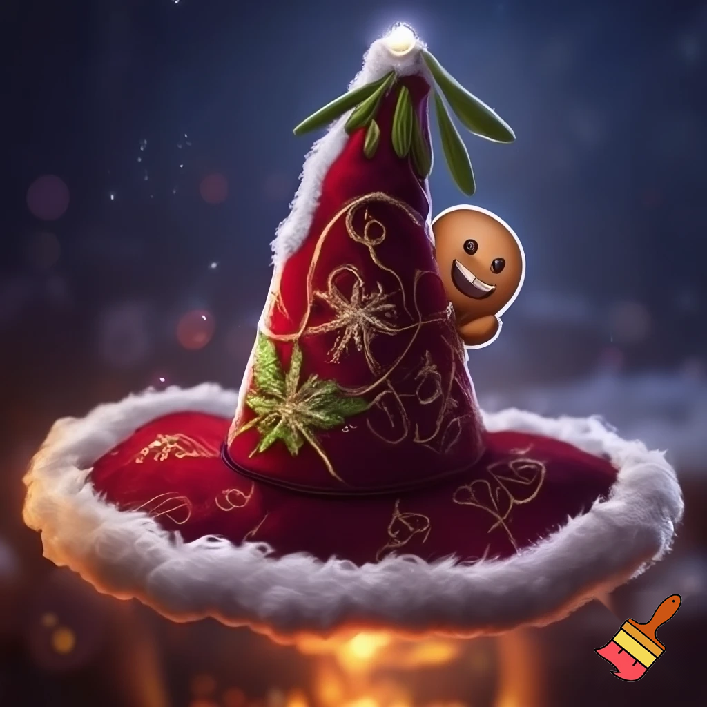 Christmas wizard hat