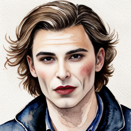 Vampire Prince with Brown Hair 