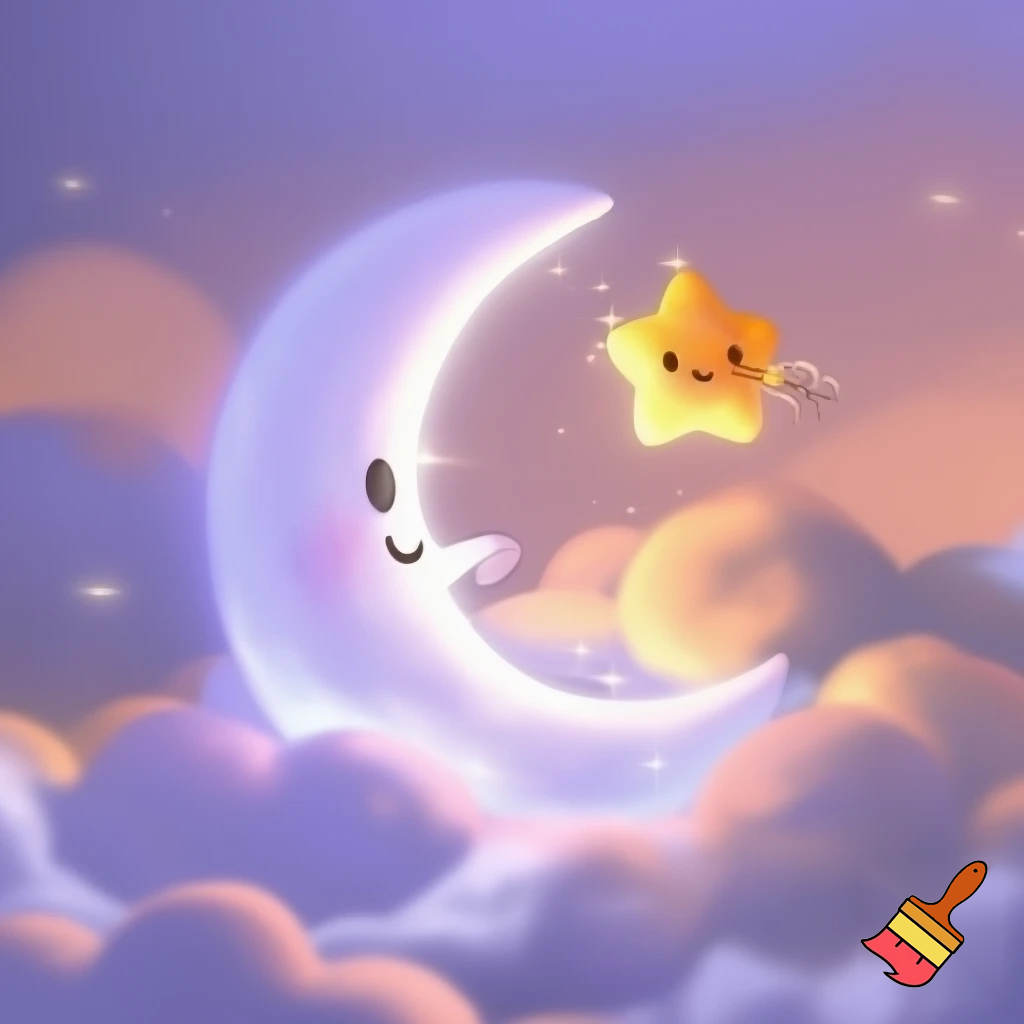 Star and the moon cartoon
